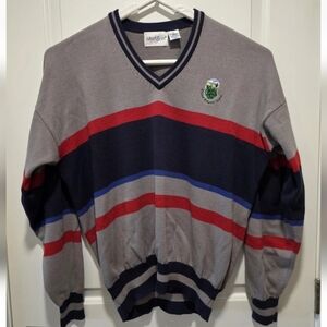 The Links of Crowbush Cove Golf Mens Size XL Sweater V Neck Mark Scot